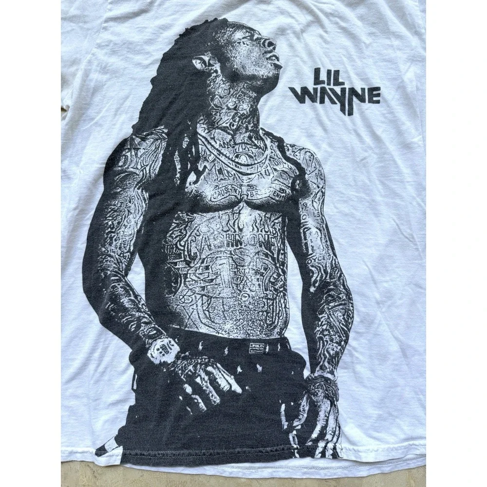 Lil Wayne Weezy Rap Hip Hop Tee T Shirt Size Medium Y2K Band Tee Gildan - Picture 6 of 7